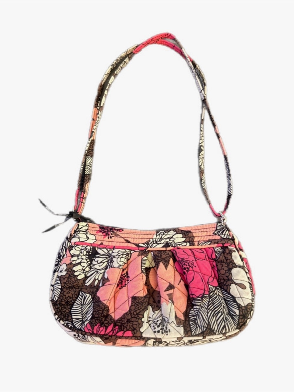 Vintage 2008 Vera Bradley Paprika Pleated Baguette Shoulder Bag
